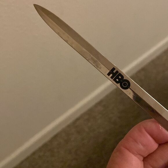 HBO GAME OF THRONES Tone Silver Sword Letter Opener - Picture 7 of 13